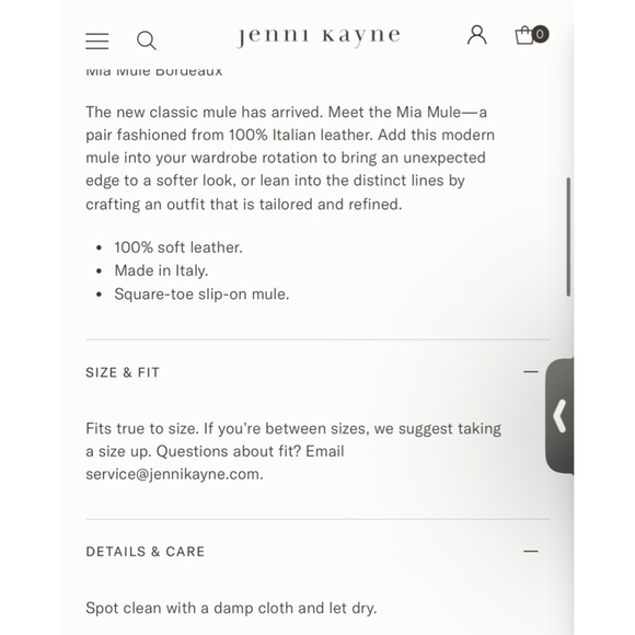 NWOB Jenni Kayne Mia Mule Bordeaux 38/8 - Picture 6 of 9